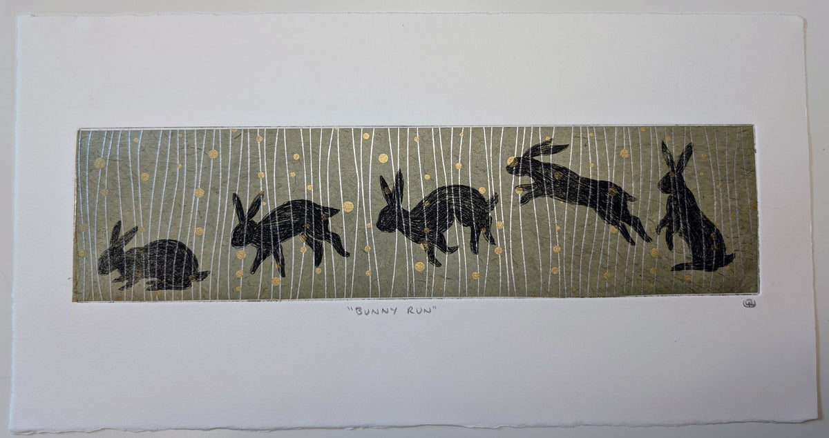 Crow Dance Etching - Dawn Crow Variation 2