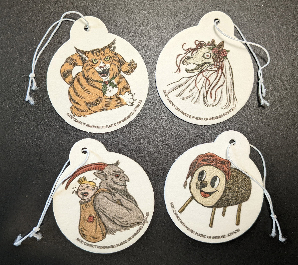 Holiday Horrors Ornaments (Set of Four)