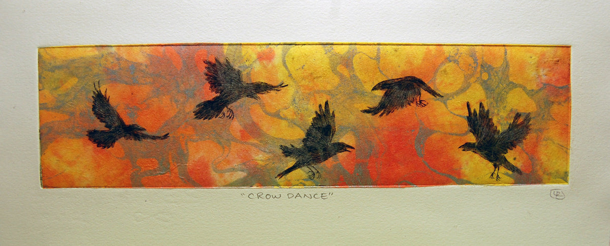 Crow Dance Etching - Dawn Crow Variation 2