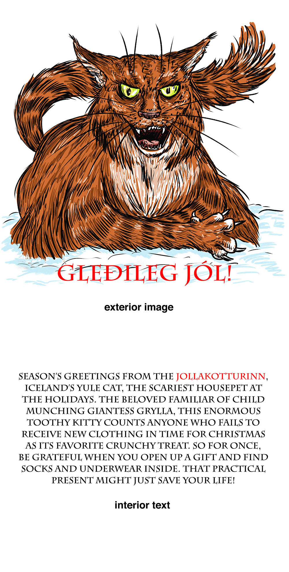 Folklore Holiday Card Set of Five
